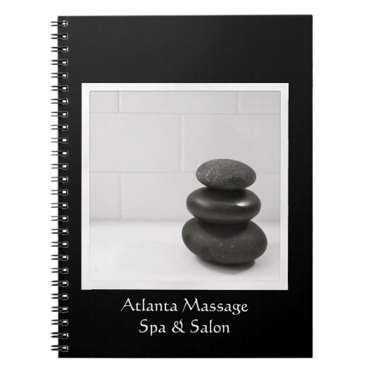Massage Stones Foto Notitieboek (Voorkant)