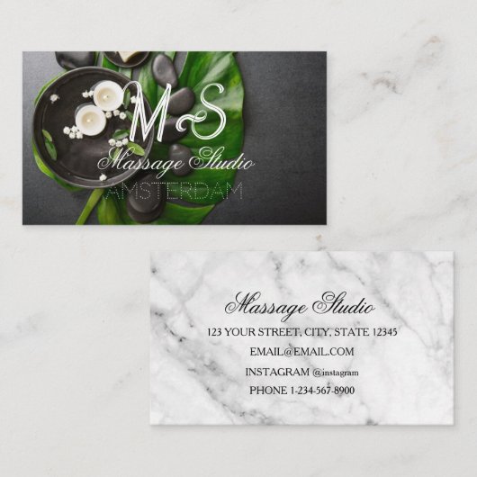 Massage Studio Visitekaartje (Voorkant / Achterkant)