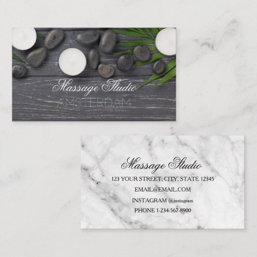 Massage Studio Visitekaartje (Voorkant / Achterkant)