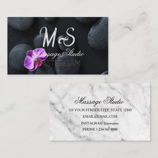 Massage Studio Visitekaartje (Voorkant / Achterkant)