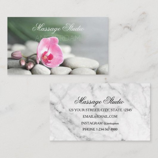 Massage Studio Visitekaartje (Voorkant / Achterkant)