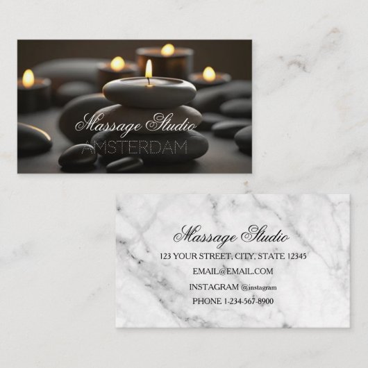 Massage Studio Visitekaartje (Voorkant / Achterkant)