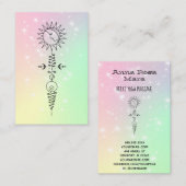 *~* Massage Sun Woman - Moon Nirvana Yoga Reiki Visitekaartje (Voorkant / Achterkant)