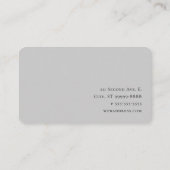 Massage Text Photo BW Hands Background Visitekaartje (Achterkant)