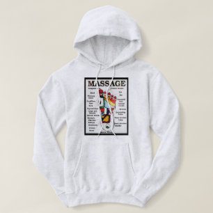 Massage Thai Foot ~ Reflexology-kaart Hoodie