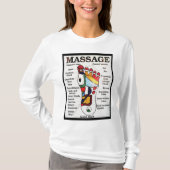 Massage Thai Foot ~ Reflexology-kaart T-shirt (Voorkant)