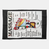 Massage Thai Foot ~ Reflexology-kaart Theedoek (Horizontaal)