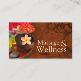 Massage Therapeut Body Wellness Essentiële oliën Visitekaartje