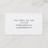 Massage Therapeut Kokosnoot Kaars Relax Kaart Visitekaartje (Achterkant)