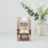 Massage Therapeut Massagetafel Visitekaartje (Staand voorkant)