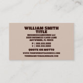 Massage Therapeut Massagetafel Visitekaartje (Achterkant)