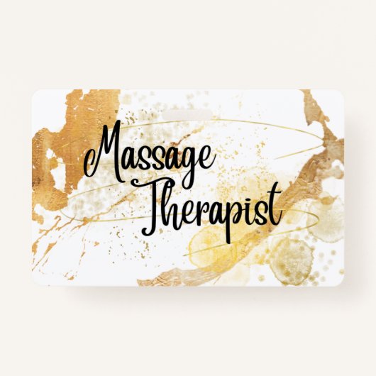 Massage Therapeut Naam Badge (Voorkant)