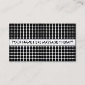 MASSAGE THERAPIE ILLUSION BLACK VISITEKAARTJE