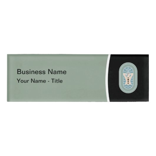 Massage Therapie Personeel Moderne Naam Tags (Voorkant)