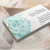 Massage Therapie Spa Succulent Elegant Marmer Visitekaartje