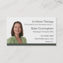 Massage Therapie Trendy Portret Grote Budget Waard Visitekaartje