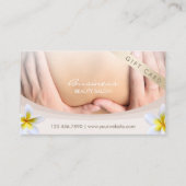 Massage Therapie Tropische Bloem Salon Gift Kortingskaartje (Voorkant)