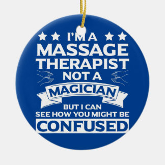 Massage Therapist Apparel Funny Great Therapists Keramisch Ornament