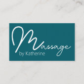 Massage Therapist Appointment Business Cards Visitekaartje (Voorkant)