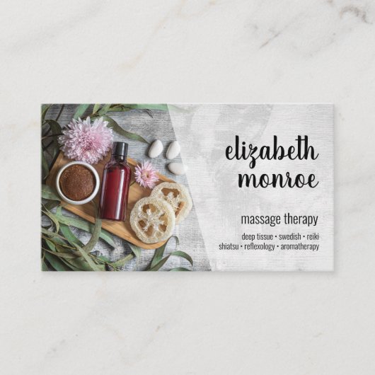 Massage Therapist Appointment Card Afsprakenkaartje (Voorkant)