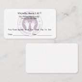 Massage Therapist Appointment Herinneringskaarten Afsprakenkaartje (Voorkant / Achterkant)