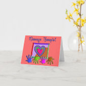 Massage Therapist Artsy & Funky Notecards Kaart (Gele Bloem)
