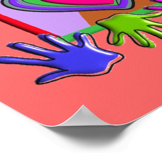 Massage Therapist Artsy & Funky Poster (Hoek)