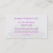 Massage Therapist Beauful Mandala Visitekaartjes (Achterkant)