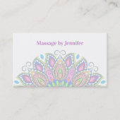 Massage Therapist Beauful Mandala Visitekaartjes (Voorkant)