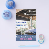 Massage Therapist Business Adverteren brochure (Enkel)