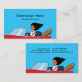 Massage Therapist Card 1 Visitekaartje (Voorkant / Achterkant)