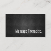 Massage Therapist Cool Black Metal Simpliciet