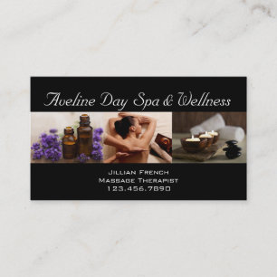 Massage Therapist Day Spa Wellness Visitekaartje