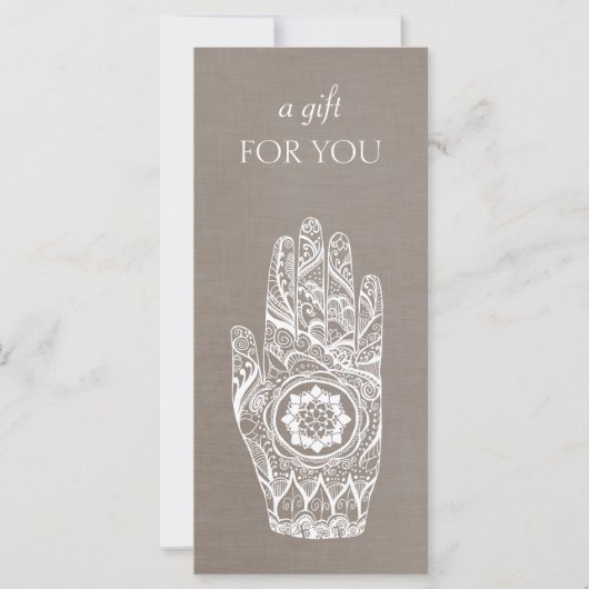 Massage Therapist Energy Healer Henna Lotus (Voorkant)