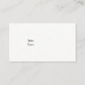 Massage Therapist Floral Visitekaartje (Achterkant)