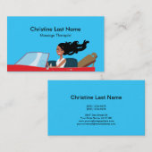 Massage Therapist Fun Biz Card 3 Visitekaartje (Voorkant / Achterkant)