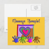 Massage Therapist Funky Artsy Design Gifts Briefkaart (Voorkant / Achterkant)