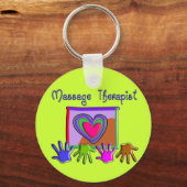 Massage Therapist Funky Artsy Design Gifts Sleutelhanger (Voorkant)