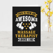 Massage Therapist Gift Kaart (Gele Bloem)