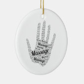 Massage Therapist Gifts Keramisch Ornament (Rechts)