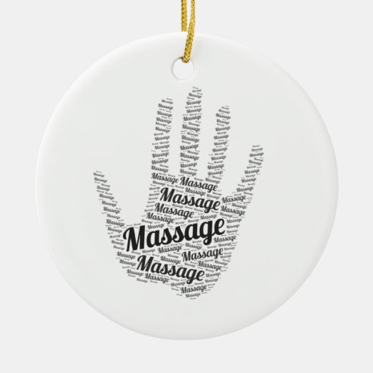 Massage Therapist Gifts Keramisch Ornament (Voorkant)
