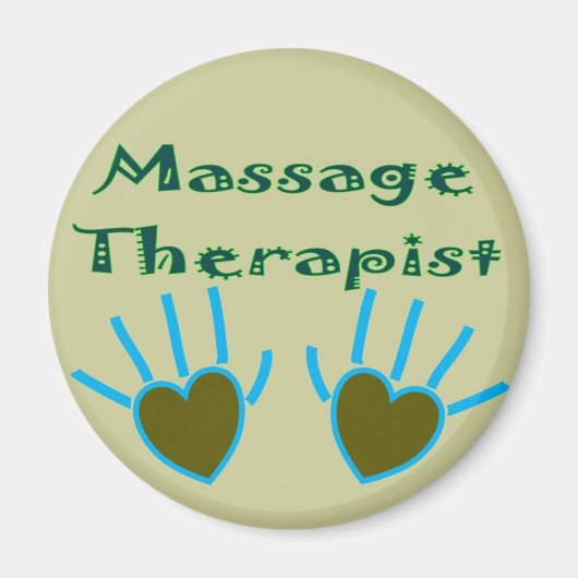 Massage Therapist Heart Hands Gifts Magneet (Voorkant)
