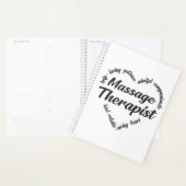Massage Therapist Heart Word Cloud Planner (Display)