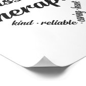 Massage Therapist Heart Word Cloud Poster (Hoek)