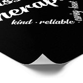 Massage Therapist Heart Word Cloud Poster (Hoek)