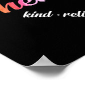 Massage Therapist Heart Word Cloud Waterverf Poster (Hoek)