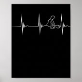 Massage Therapist Heartbeat EKG Pulse Spa Masseur Poster (Voorkant)