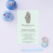 Massage Therapist Henna Dragonfly Tattoo Hand Flyer (Enkel)