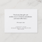 Massage Therapist-kaartje Kortingskaartje (Achterkant)