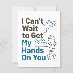 Massage Therapist kan niet wachten om handen op je Briefkaart